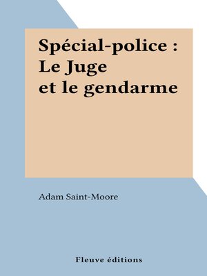 cover image of Le Juge et le gendarme